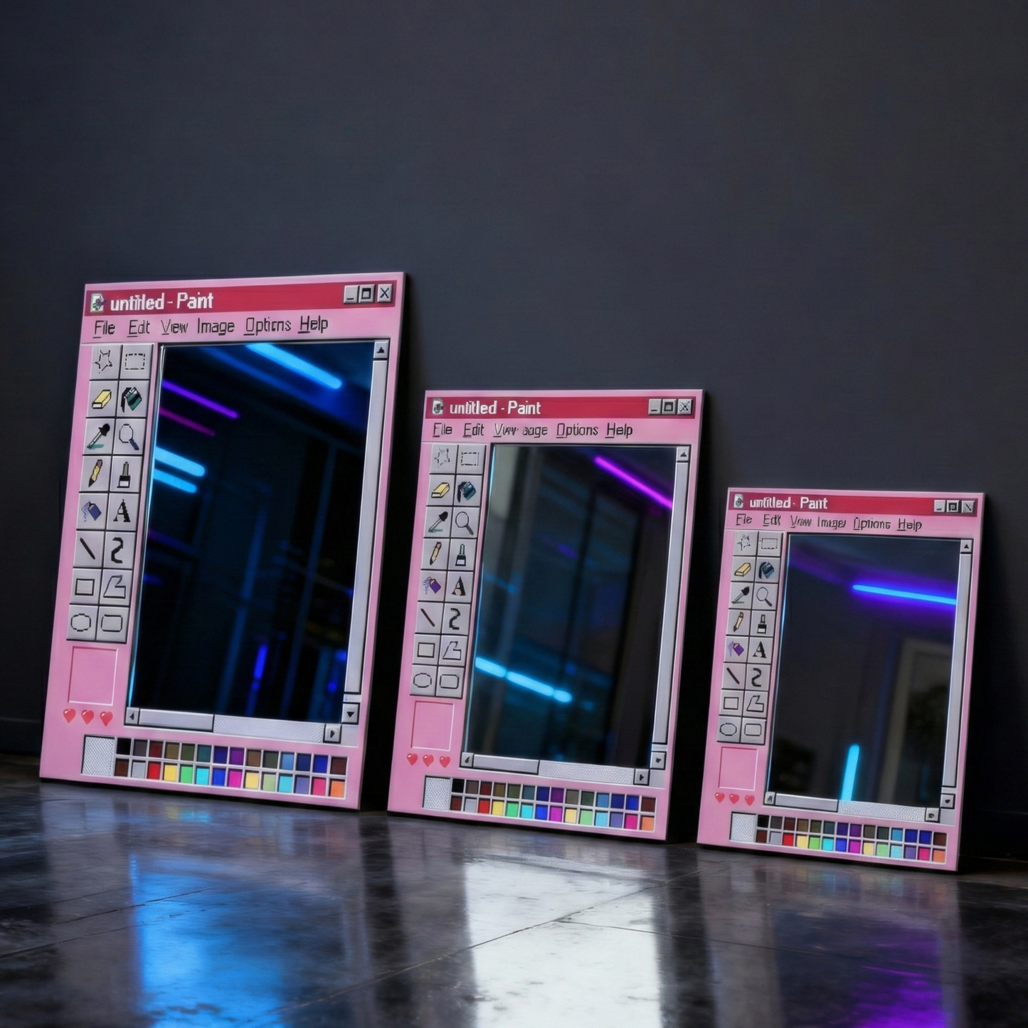 Paint Pink Mirror | الرسام